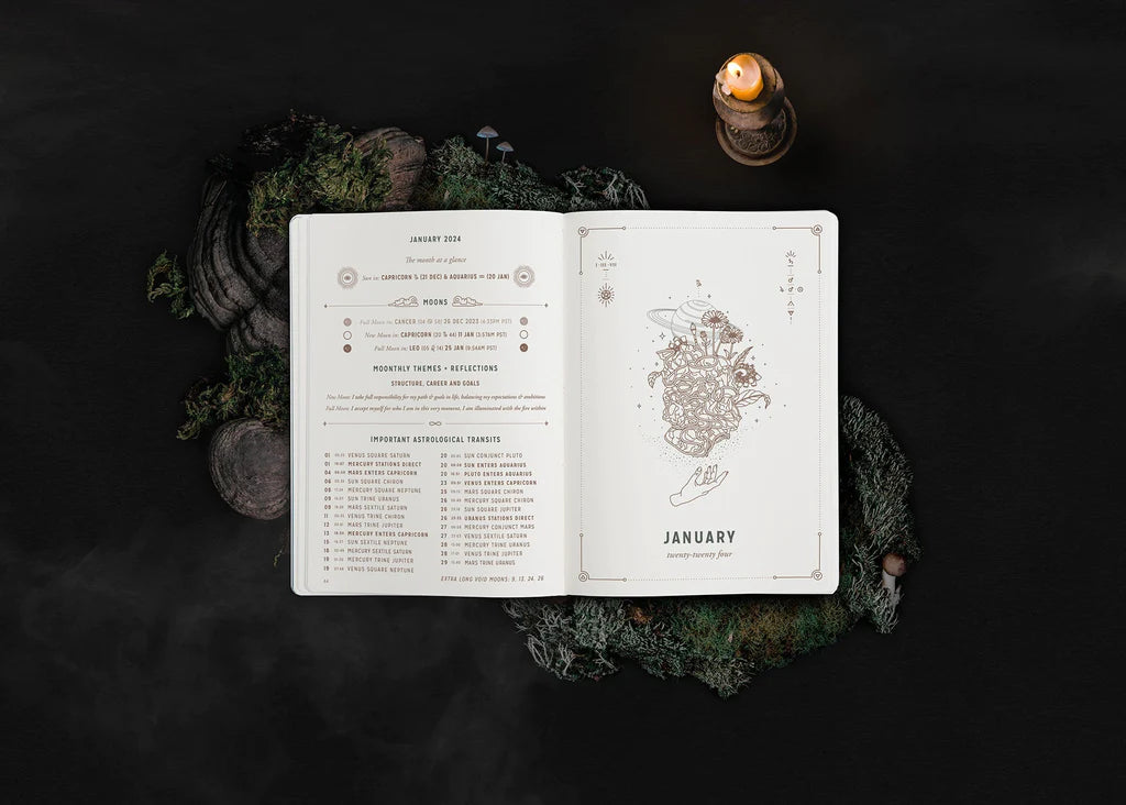 Magic of i 2024 astrological planner – black