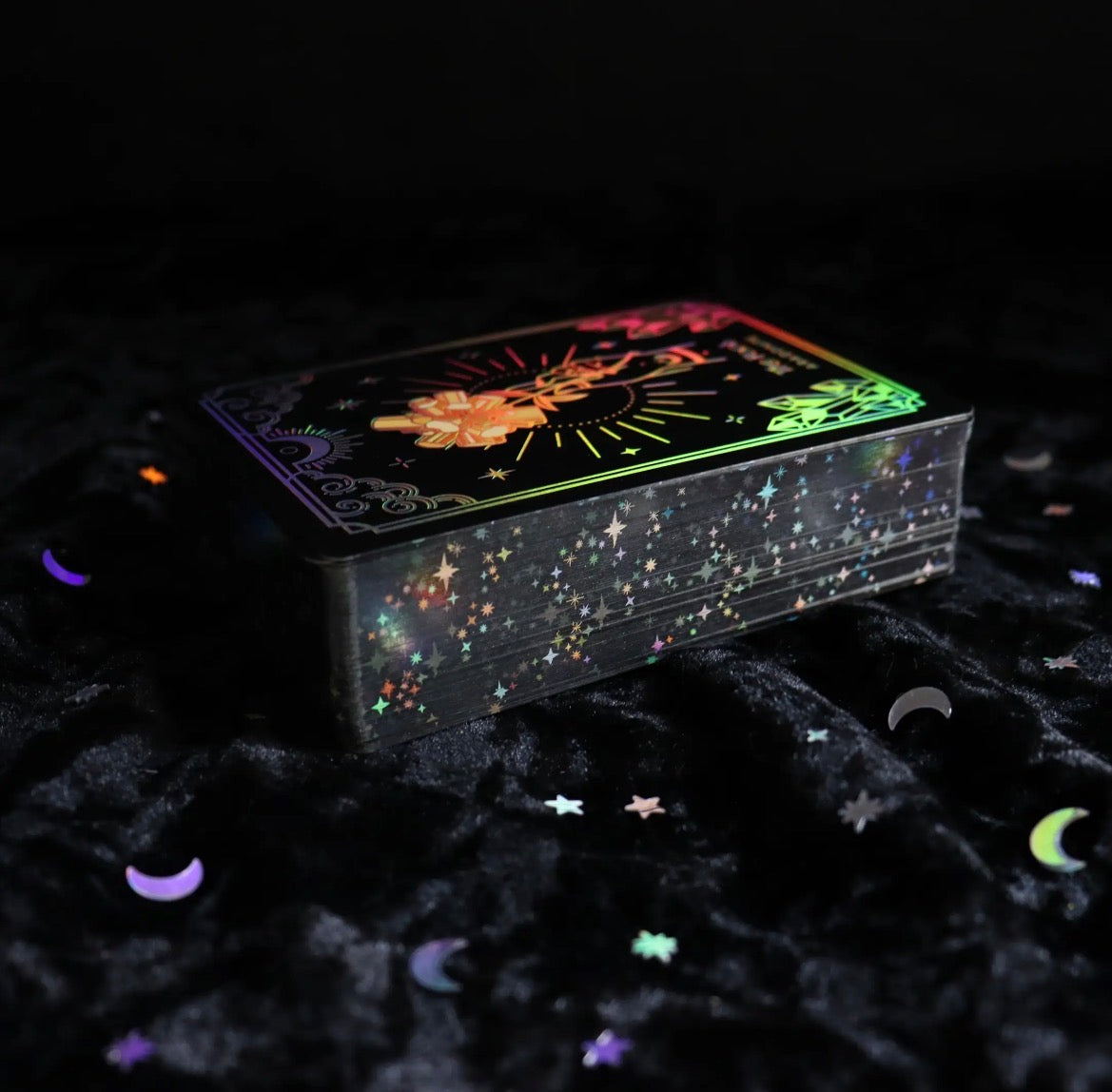 Crystalstruck Tarot Deck & Guidebook (Full size Silver Edition)