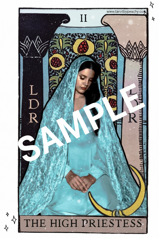 Lana Del Rey - High Priestess Tarot Print